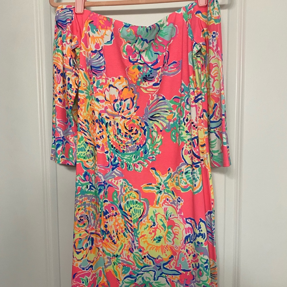 NWT Lilly Pulitzer Laurana Dress Coral Reef Island Seacret Size Small